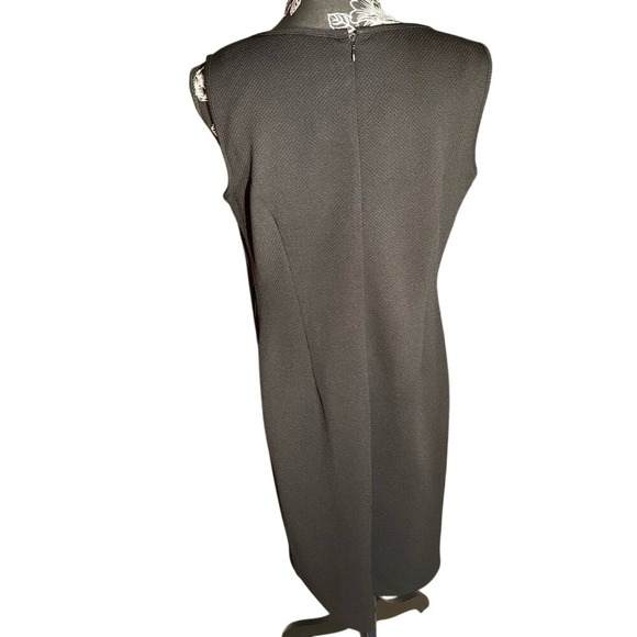 Maya Brooke Red and Black Geometric Stripes Dress Size 8 - Picture 3 of 6